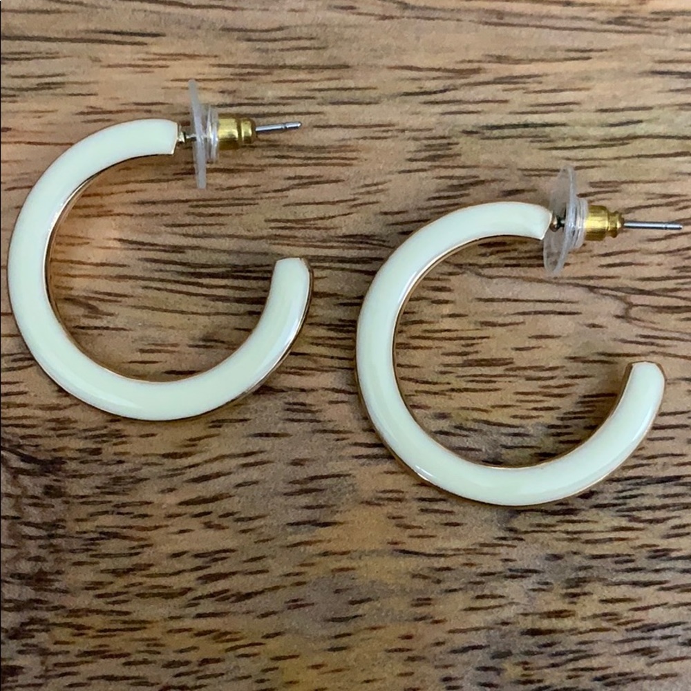 White enamel hoops
